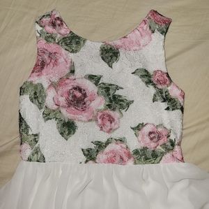White Floral Dress
